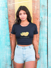 Crop Top with "Don't Be Bitter" Print
