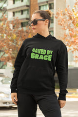 Regular Fit Unisex hoddie with "Save By Grace" Print