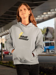 Regular Fit Unisex hoddie with "Raw Energy" Print
