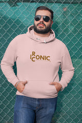 Regular Fit Unisex hoddie with "Ironic" Print