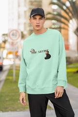 Regular Fit Unisex sweatshirt with "Artist-Muse" Print
