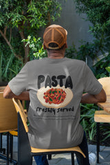 Unisex Relaxed Fit T-Shirt with "Pasta" Print