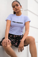 Crop Top with "Unbothered" Print