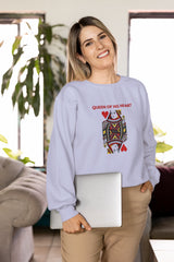 Unisex Relaxed Fit sweatshirt with "King-Queen" Print