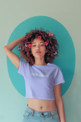 Crop Top with Road of the dream" Print