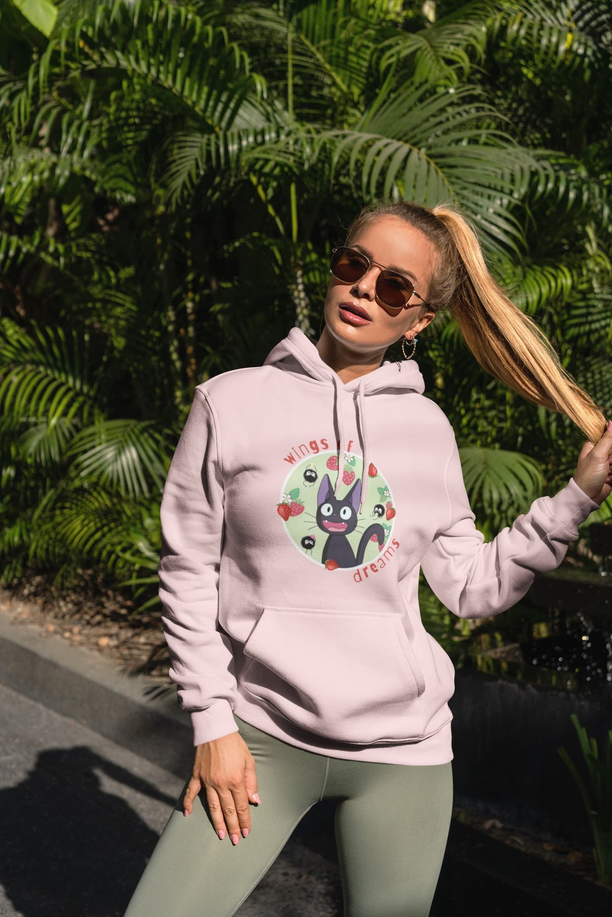 Regular Fit Unisex hoddie with "Wings of Dreams" Print