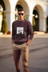 Regular Fit Unisex Sweatshirt with "Goju" Print