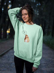 Regular Fit Unisex Sweatshirt with "Couples-Chat" Print