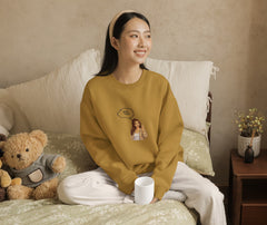 Regular Fit Unisex Sweatshirt with "Couples-Chat" Print
