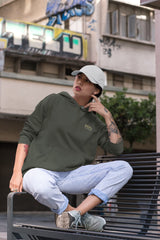 Regular Fit Unisex hoddie with "Energy Over Overthink" Print