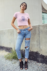 Crop Top with "Hooked On Summer" Print