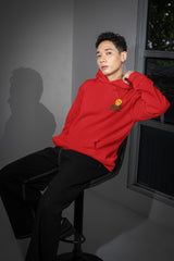 Regular Fit Unisex hoddie with "Anti Social" Print