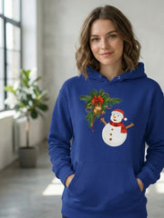 Regular Fit Unisex hoddie with "Santa Illustration" Print