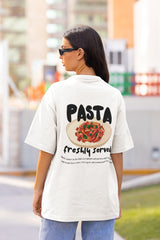 Unisex Relaxed Fit T-Shirt with "Pasta" Print