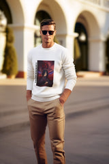 Regular Fit Unisex Sweatshirt with "Madara Uchiha" Print