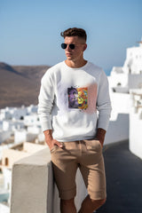 Regular Fit Unisex Sweatshirt with "Rinnegan and Sharingan Powers" Print