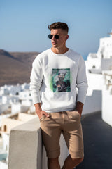 Regular Fit Unisex Sweatshirt with "Kakashi Hatake" Print